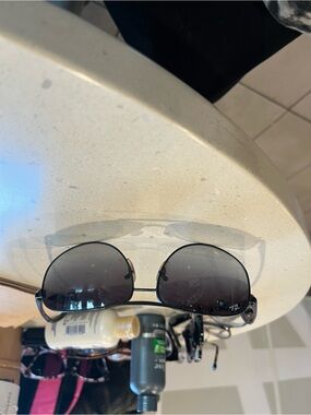Ray-Ban Black Gradient Lens Aviator Sunglasses